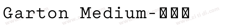 Garton Medium字体转换